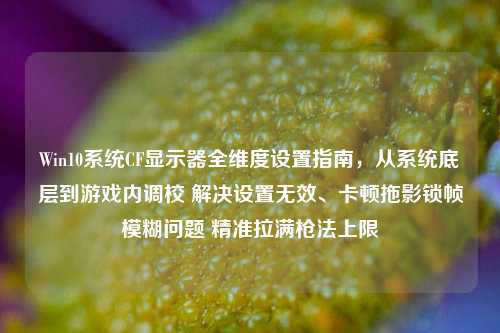 Win10系统CF显示器全维度设置指南，从系统底层到游戏内调校 解决设置无效、卡顿拖影锁帧模糊问题 精准拉满枪法上限