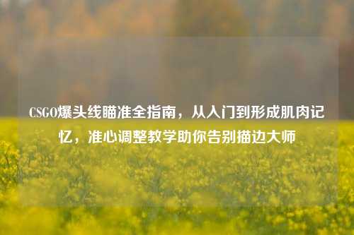 CSGO爆头线瞄准全指南，从入门到形成肌肉记忆，准心调整教学助你告别描边大师