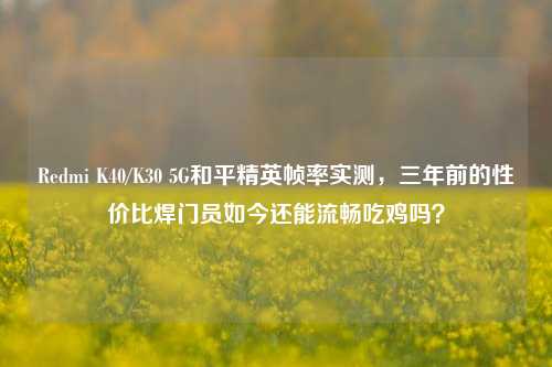 Redmi K40/K30 5G和平精英帧率实测,三年前的性价比焊门员如今还能流畅吃鸡吗?