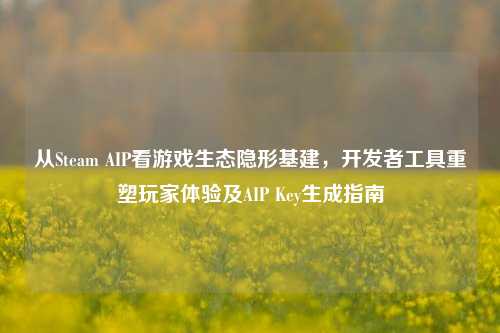 从Steam AIP看游戏生态隐形基建，开发者工具重塑玩家体验及AIP Key生成指南