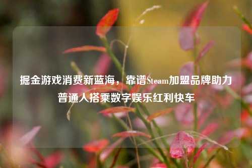 掘金游戏消费新蓝海,靠谱Steam加盟品牌助力普通人搭乘数字娱乐红利快车