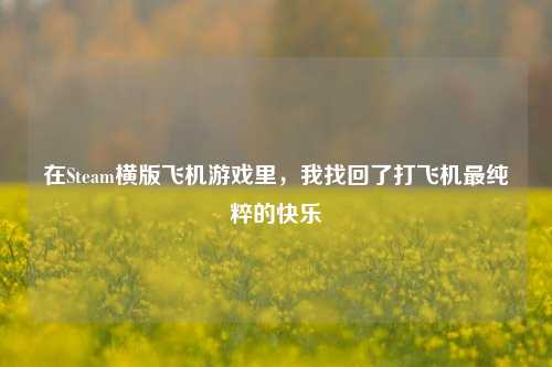 在Steam横版飞机游戏里,我找回了打飞机最纯粹的快乐