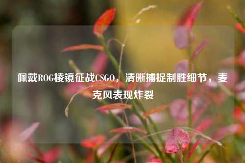 佩戴ROG棱镜征战CSGO，清晰捕捉制胜细节，麦克风表现炸裂