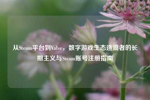从Steam平台到Valve，数字游戏生态造浪者的长期主义与Steam账号注册指南