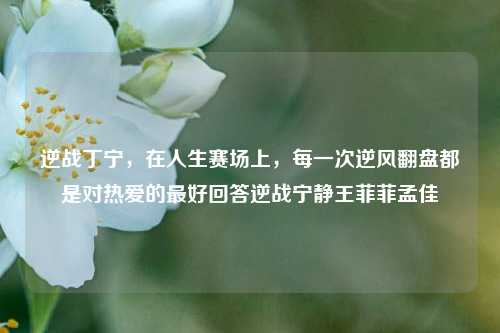 逆战丁宁，在人生赛场上，每一次逆风翻盘都是对热爱的最好回答逆战宁静王菲菲孟佳