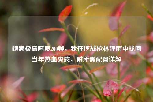 跑满极高画质200帧,我在逆战枪林弹雨中找回当年热血爽感,附所需配置详解