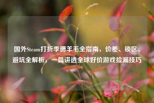 国外Steam打折季薅羊毛全指南,价差、锁区、避坑全解析,一篇讲透全球好价游戏捡漏技巧