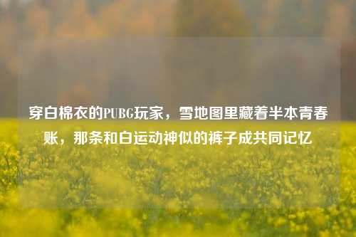 穿白棉衣的PUBG玩家，雪地图里藏着半本青春账，那条和白运动神似的裤子成共同记忆