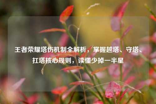 王者荣耀塔伤机制全解析,掌握越塔、守塔、扛塔核心规则,读懂少掉一半星