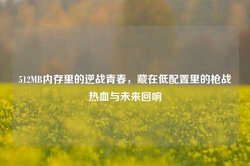512MB内存里的逆战青春,藏在低配置里的枪战热血与未来回响