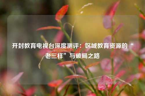 开封教育电视台深度测评：区域教育资源的“老三样”与破局之路