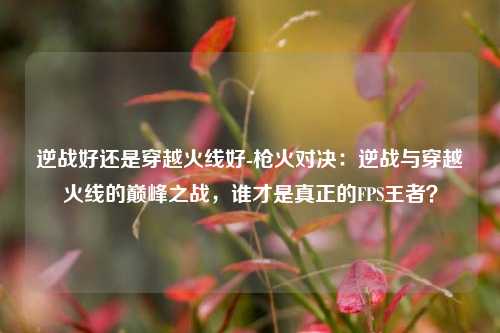 逆战好还是穿越火线好-枪火对决:逆战与穿越火线的巅峰之战,谁才是真正的FPS王者?